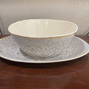 2 Piece Serving Set, Melamine Bowl and Platter, by Merritt Designs International